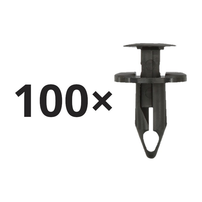 Set 100 clema fixare plastic Audi A4, A5, A6, Q5, TT; Ford Kuga; Seat Altea, Leon, Toledo; VW Golf, Jetta, Passat, Tiguan, Touran, sub scut sasiu