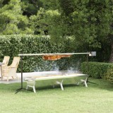 Tava Gratar vidaXL 158x42x31 cm, Inox, Argintiu - Accesoriu Gratar Robust si Durabil