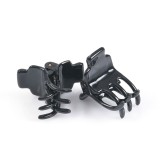 Set 2 clesti mici negri pentru par cu design clasic