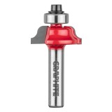 Burghiu freza pentru rotunjire decorativa, HM, 25.7x9.7mm, tija 8mm