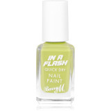 Barry M IN A FLASH lac de unghii cu uscare rapida culoare Lightspeed Lime 10 ml