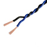 IKV050-BL-150 Rola de 150m cablu rasucit Ampire pentru difuzoare, 2x0.5mm &sup2;