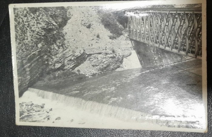 Carte postala, necirculata, Sinaia Podul Valea Larga, 1911