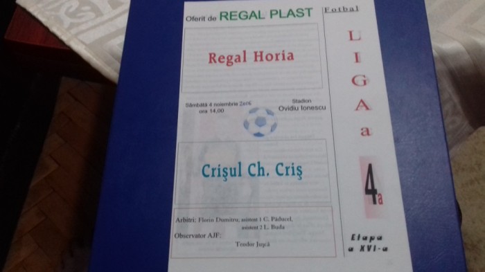 program Regal Horia - Crisul Chis. cris