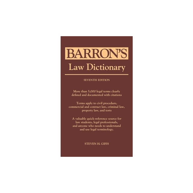 Barron's Law Dictionary
