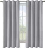 Cumpara ieftin Set 2 Draperi, Tip Blackout, Catifelata, 140 x 160 cm, Gri - CN