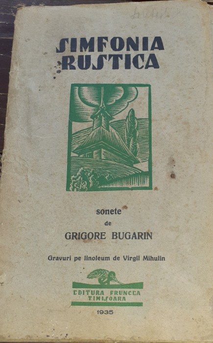 SIMFONIA RUSTICA SONETE DE GRIGORE BUGARIN 1935