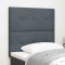 vidaXL Tăblie cap Pe perete cu headboard Gri &icirc;nchis 100 cm Catifea 3337816