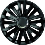 SET CAPACE ROTI 15` Royal Negru Cu Inel Cromat, Mega Drive