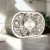 Cutie pentru Plicuri de Bani Personalizata Nunta , Model Oval