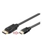 Cablu 2m DisplayPort - HDMI contacte aurite, Oem