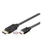 Cablu DisplayPort tata la HDMI tata 2m V1.2 4K UltraHD 24Hz, Oem