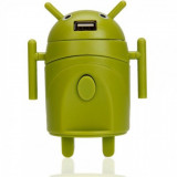 Android Style Multi-Function Power Plug Adaptor Green, Oem