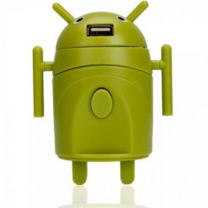 Android Style Multi-Function Power Plug Adaptor Green