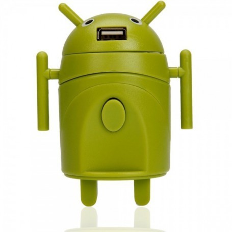 Adaptor de priză multifuncțional stil Android Verde
