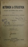 RETORICA SI STILISTICA PRELUCRATA DUPA PROGRAMA OFICIALA ANALITICA PENTRU INVETAMENTUL SECUNDAR de I . MANLIU , 1891