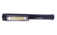 Lampa LED inspectie pentru atelier, cu magnet, 2.2 x 19 cm, negru