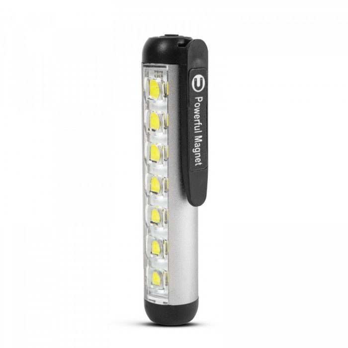 Lanternă LED - cu modul lumină de lucru - baterie de 400 mAh - XPE + LED SMD -