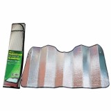 Parasolar Auto Aluminiu Reflectorizant 70x150 cm RoGroup Argintiu Pliabil cu Ventuze