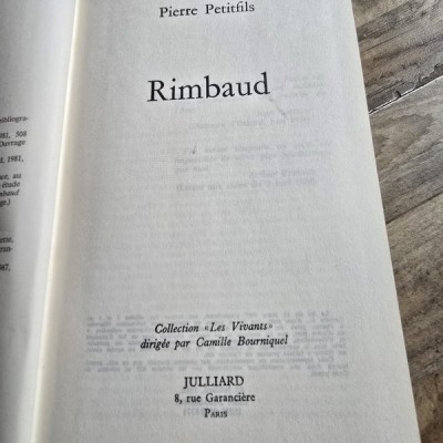 Rimbaud - Pierre Petitfils foto