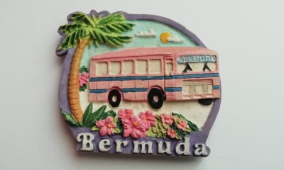 D3 - Magnet frigider - tematica turism - Bermude 1 foto