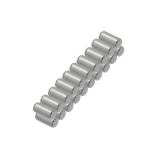 Pini de poziționare din oțel inoxidabil 20 buc 304 6&times;12mm pentru suport de raft &ndash; argintiu