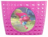 Cos de bicicleta pentru copii Punky, material plastic, culoare roz Cod:99084