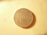 Moneda 5000 lei 2002 aluminiu cal. Buna