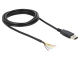 Cablu USB 2.0 DELOCK 1.8m USB A Negru 26AWG Model 83527