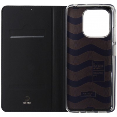 Husa tip carte cu stand Dux Ducis Skin Pro Series neagra pentru Xiaomi Redmi 12C foto