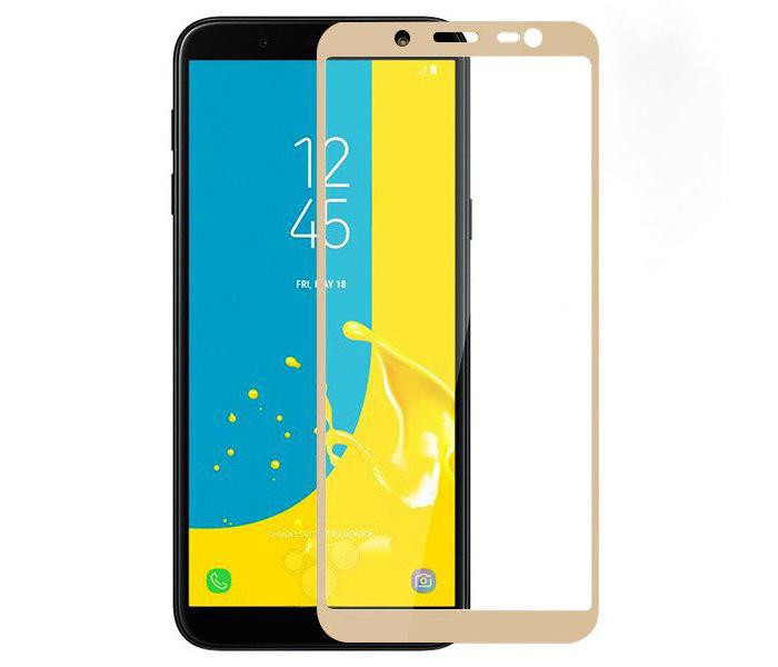 Folie Sticla Tempered Glass Samsung Galaxy J6 2018 j600 Full Glue 2D Gold Fullcover