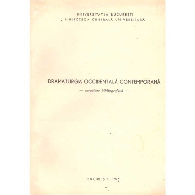 - Dramaturgia Occidentala Contemporana. Curs litografiat - foto