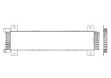 Radiator racire ulei motor, termoflot Chrysler Pacifica, 2004-2007, motor 3.5 V6, 184 kw; 3.8 V6, 160 kw, benzina, cv automata, 584x109x23 mm, racito, Rapid