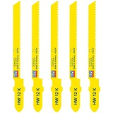 Wilpu HW 12 K - Set panze fierastrau pendular tija cu un prag de prindere (T) 76.5 mm lemn taiere curba fina 5 bucati