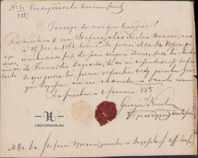 HST 46S Licenta casatorie 1885 sigiliu in ceara protopop Sannicolau Mare Timis foto