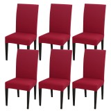 Set 6 huse scaune Rosu foto