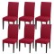 Set 6 huse scaune Rosu