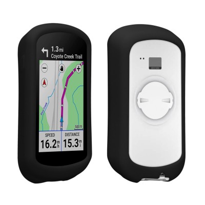 Husa GPS Kwmobile pentru Garmin Edge Explore 2, Negru, Silicon, 60114.01 foto