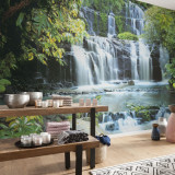 Komar Fototapet mural Pura Kaunui Falls 368x254 cm 8-256 GartenMobel Dekor, vidaXL