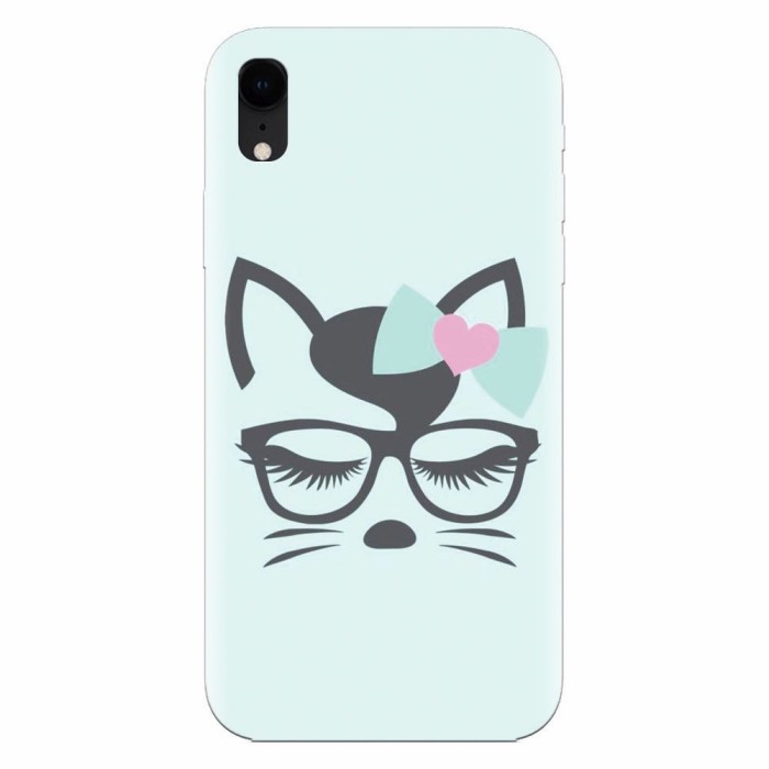 Husa silicon pentru Apple Iphone XR, Angel Cat