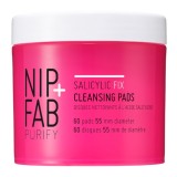 Dischete pentru curatarea fetei Salicylic Fix, 60 bucati, NIP+FAB