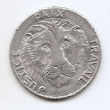 Congo 10 Francs 1965 - Justice, Paix, Travail, Aluminiu, 29.8 mm KM-1, Africa