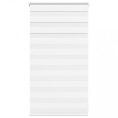 Jaluzea tip zebra alb lățime țesătură 70,9 cm poliester foto