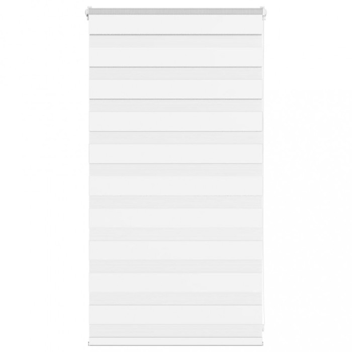 Jaluzea tip zebra alb lățime țesătură 70,9 cm poliester