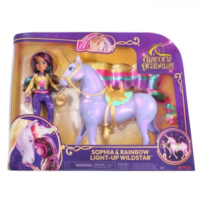 UNICORN ACADEMY SET SOPHIA SI WILDSTAR LUMINA DE CURCUBEU foto