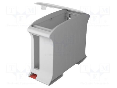 Carcasă pentru şină DIN ITALTRONIC, 101mm x 37,5mm x 80,2mm, gri foto