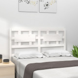 Tablie de pat, alb, 155,5x4x100 cm, lemn masiv de pin GartenMobel Dekor, vidaXL