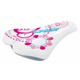Sa Selle Bassano Lady Bike Junior, 220x155mm, culoare alb/roz Cod:442607010RM