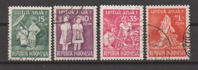 Indonesia 1954 , Fondul de ajutor pentru copii foto