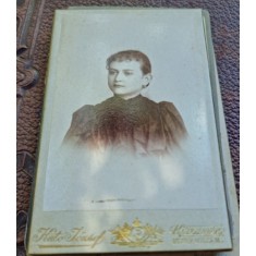 Fotografie portret femeie, tip CDV